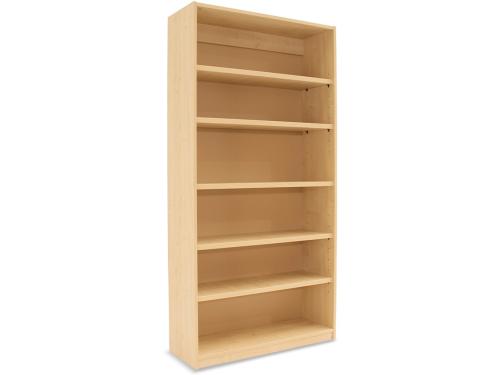 Monarch Open Bookcase – 4 Adjustable Shelves & 1 Fixed shelf– Maple – W900 x D320 x H1800mm