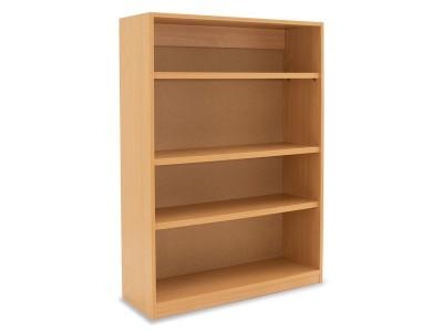 Monarch Open Bookcase – 2 Adjustable Shelves & 1 Fixed shelf– Beech – W900 x D320 x H1250mm