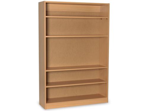 Monarch Single-Sided Bookcase – Beech – Classroom Storage W1000 x D300 x H1500mm