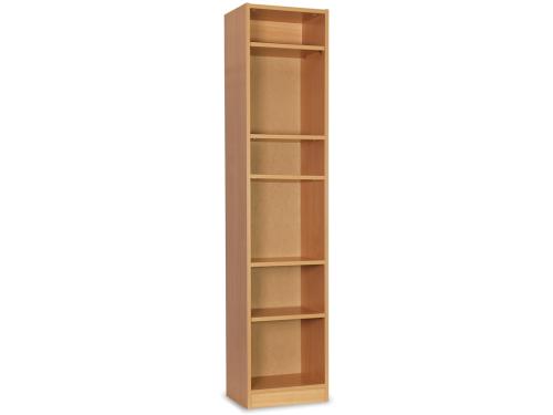 Monarch Narrow Single-Sided Bookcase – Beech – Classroom Storage - 1800mm high
