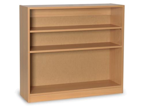 Monarch Single-Sided Bookcase – Beech – Classroom Storage W1000 x D300 x H900mm
