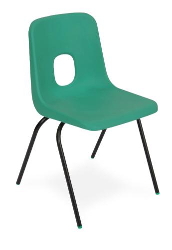 Hille Series E Classic Classroom Chair - Emerald - 260mm Seat Height (Age 3–4 Years)