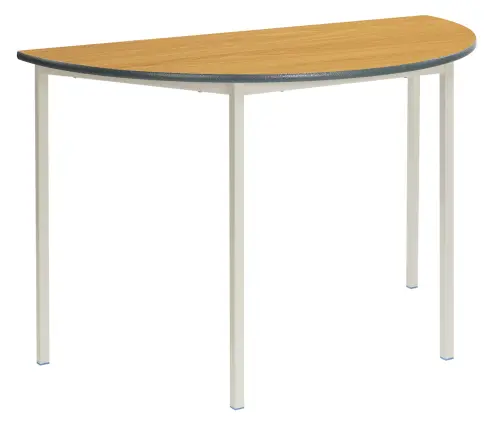 Classmates Semi-circular Table Fully Welded - 14+ Years - Beech