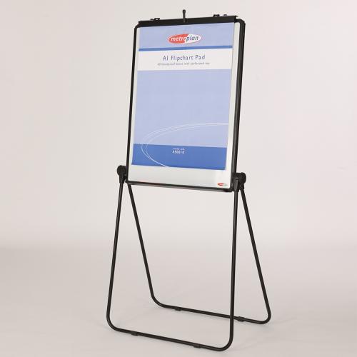Metroplan Ultimate Loop Leg Flipchart Easel – Black (For Use with A1 Flipchart Pads)