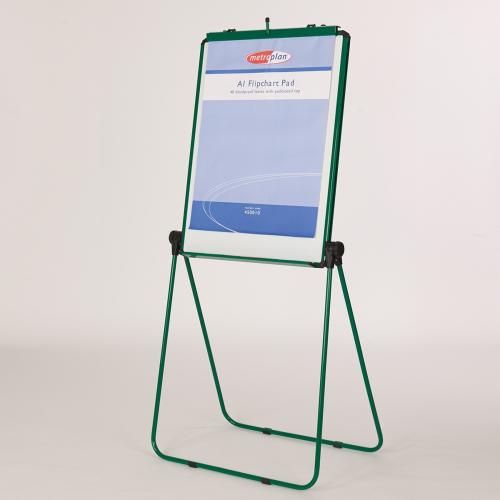 Metroplan Ultimate Loop Leg Flipchart Easel – Green (For Use with A1 Flipchart Pads)