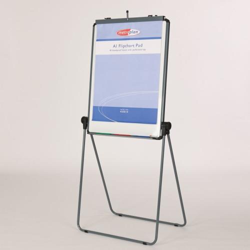 Metroplan Ultimate Loop Leg Flipchart Easel – Grey (For Use with A1 Flipchart Pads)
