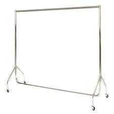 HEAVY DUTY CHROME CLOTHES RAIL 6FT X 5FT