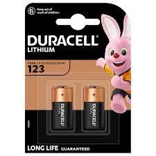 Duracell CR123 3V Lithium Battery PK2