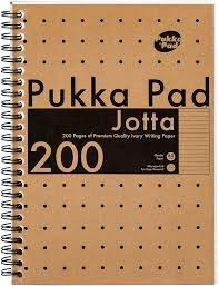 PUKKA PAD A5 TWIN WIREBOUND KRAFT PK 3