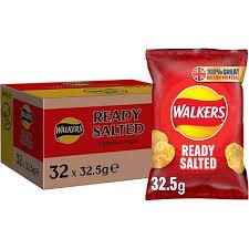 Walkers Ready Saltd Crsp 32.5g Pk32