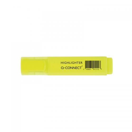 Q-Connect Yellow Highlighter Pen Pk10