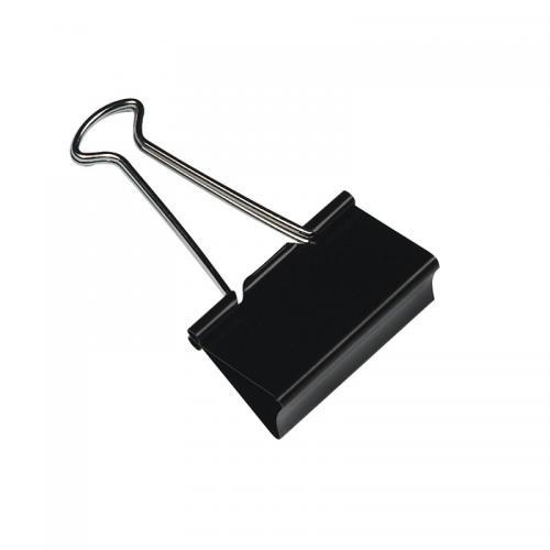 Q-Connect 19mm Black Foldback Clip Pk10