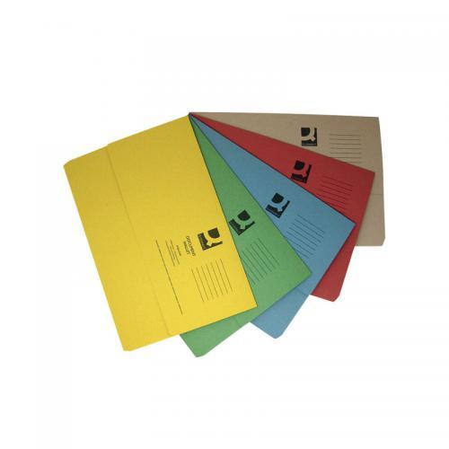 Q-Connect Document Wallet Fs Asstd Pk50