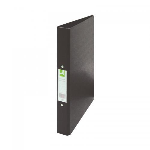 Q-Connect 25mm 2 Ring Binder A4 Blk Pk10