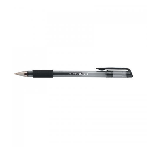 Q-Connect Gel Rollerball Pen Black Pk10
