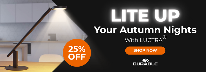 Homepage Durable LUCTRA 25% Off Banner