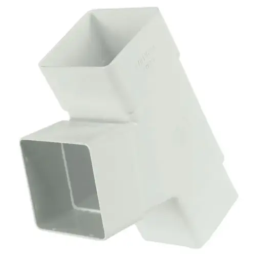 112.5Deg Square D/P Branch White