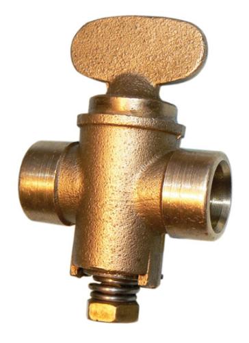 Gas Cock Rigid Fan Endfeed 15mm