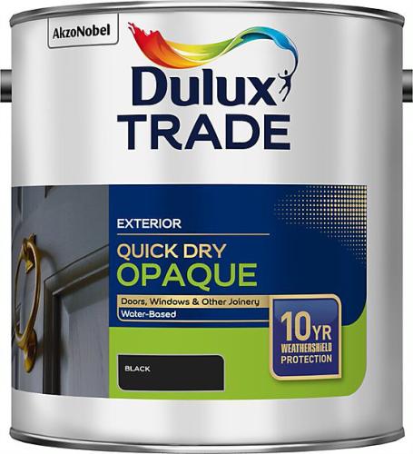 2.5Ltr Opaque Black Dulux Trade Quick Dry Woodstain