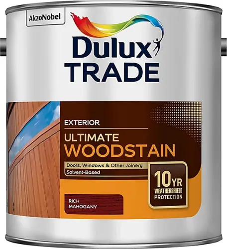 2.5Ltr Rich Mahogany Dulux Trade Ultimate Woodstain