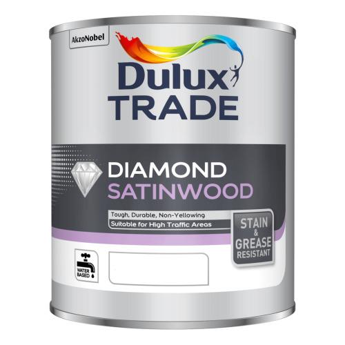 Dulux Trade Diamond Satinwood Pure Brilliant White 2.5Ltr