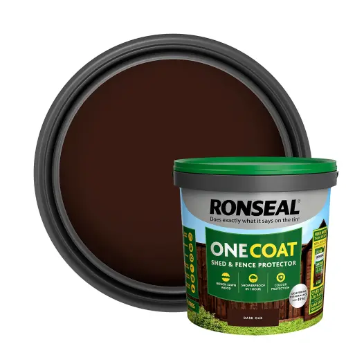 Onecoat Dark Oak 9L Shed & Fence Protector