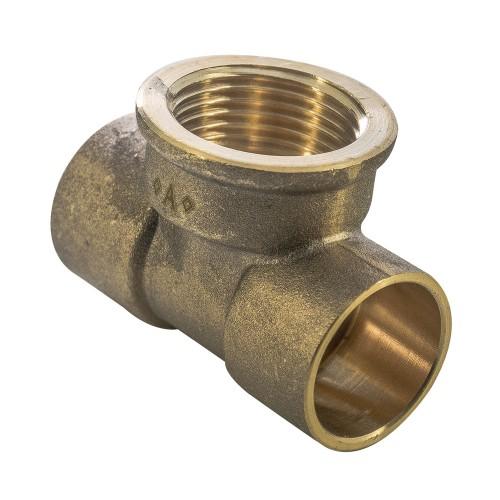 Endfeed Female Iron Tee 22 x 22mm x 3/4in
