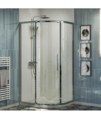 Harper & Brooke Claymore 1 Door Quadrant Shower Enclosure 900mm x 760mm