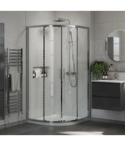 Harper & Brooke Claymore 2 Door Quadrant Shower Enclosure 900mm x 760mm