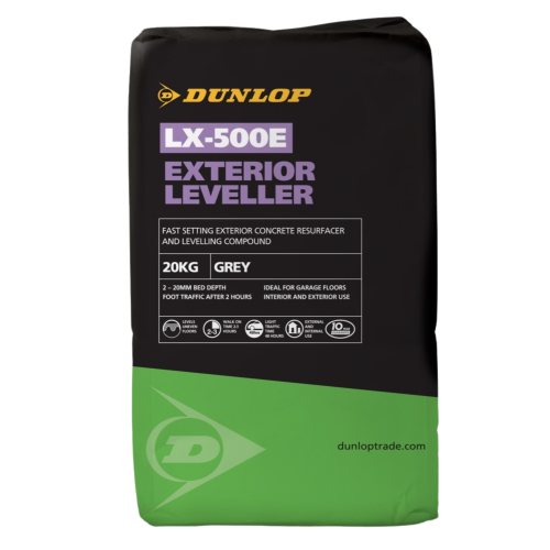 DUNLOP LX-500E 20KG EXTERIOR LEVELLER FLOOR COMPOUND GREY