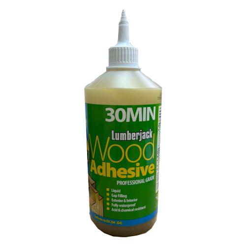 EVERBUILD LUMBERJACK 30 MIN PU WOOD ADHESIVE LIQUID 750G