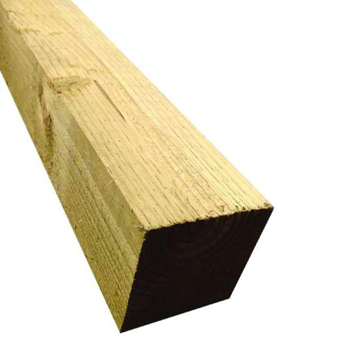 TIMBER FENCE POST 2.4M X 100MM X 100MM UC4 GREEN TRT