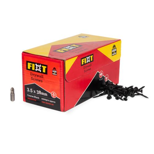 GOOD AND PROPER FIXT 3.5 X 38MM DRYWALL SCREWS - BOX 1000