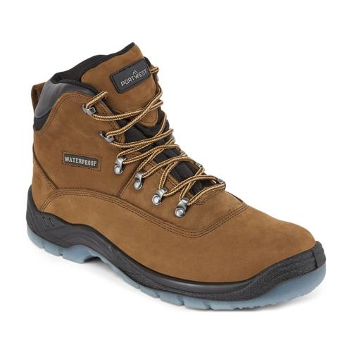 STEELITE BROWN WATERPROOF SAFETY BOOT S7 - SIZE 10