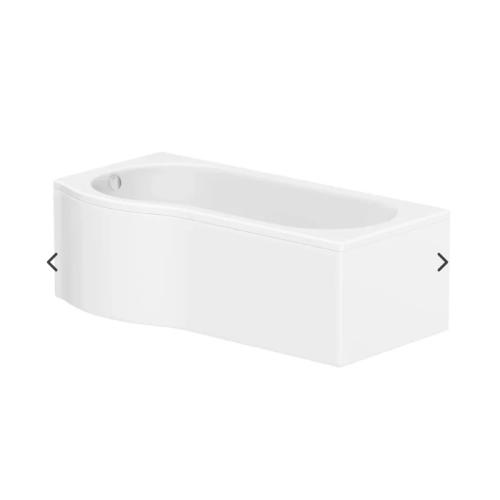 Harper & Brooke Hearth 1700mm x 850mm P Shaped Bath Left Hand
