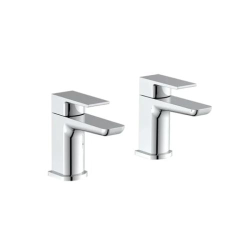 Harper & Brooke Morley Tap Pair for 2 Tap Hole Basin - Chrome