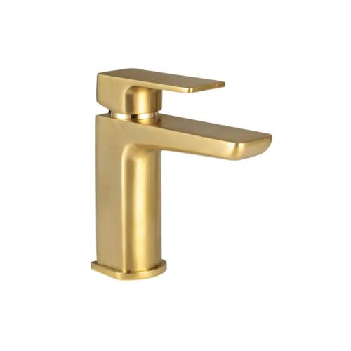 Harper & Brooke Morley PVD Coated Mono Basin Mixer w/ Pop Up Waste - Brushed Brass