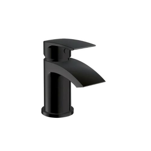 Harper & Brooke Tudor Electroplated Mini Mono Basin Mixer w/ Pop Up Waste - Black