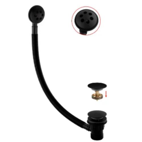 Harper & Brooke Electroplated Click Clack Bath Waste Assembly - Black