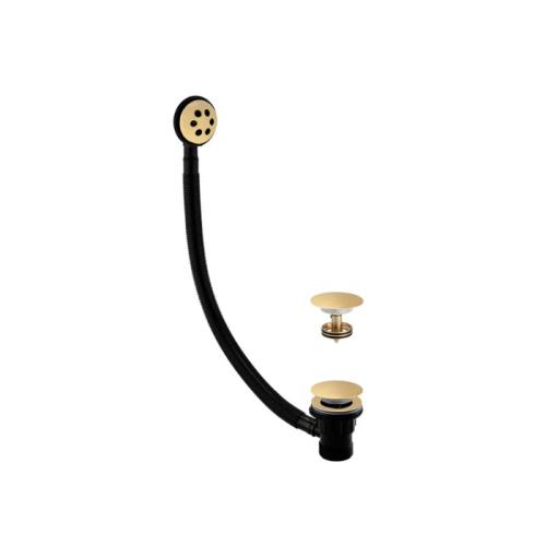 Harper & Brooke PVD Coated Click Clack Bath Waste Assembly - Brushed Brass