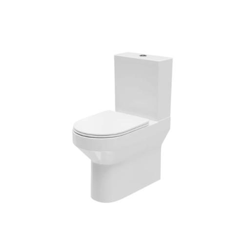 Harper & Brooke Chiltern Round Rimless Close Coupled Closed Back WC Pan
