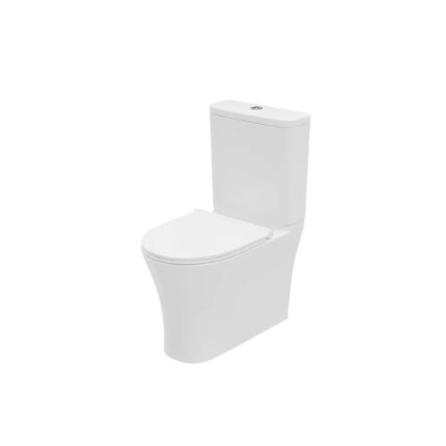 Harper & Brooke Hampton Rimless Closed Back Comfort Height Close Coupled Pan