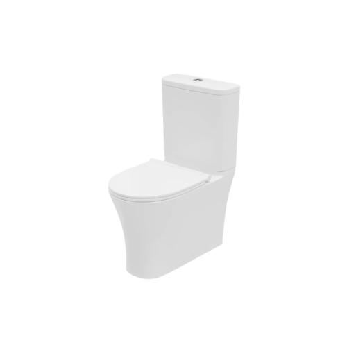 Harper & Brooke Hampton Rimless Close Coupled Closed Back WC Pan