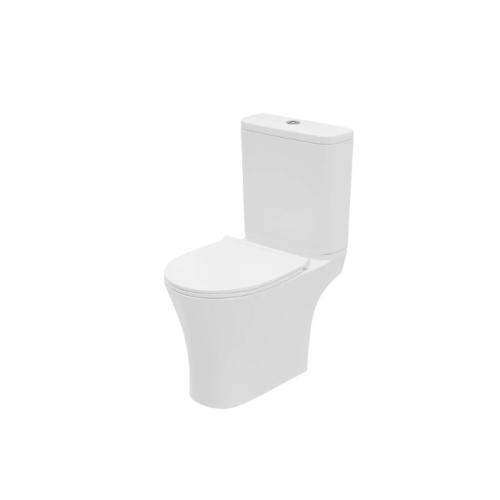 Harper & Brooke Hampton Rimless Close Coupled Open Back WC Pan