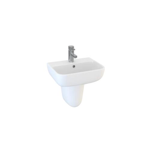 Harper & Brooke Sienna 450mm Thin Lipped Square 1 Tap Hole Basin