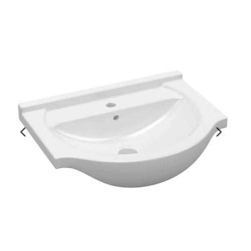 Harper & Brooke Ashlar 450mm 1 Tap Hole Ceramic Washbasin