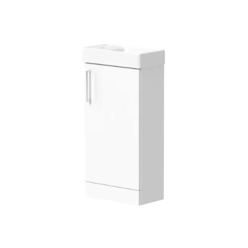 Harper & Brooke Granby 400mm Cloakroom Unit Matt White