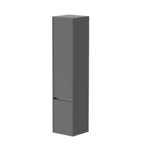 Harper & Brooke Granby 1625mm x 380mm x 375mm 2 Door Tall Boy Storage Unit - Matt Grey
