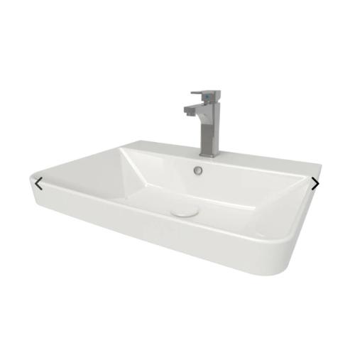 Harper & Brooke Portland 600mm 1 Tap Hole Ceramic Basin