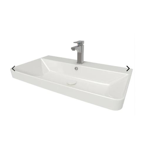 Harper & Brooke Portland 800mm 1 Tap Hole Ceramic Basin